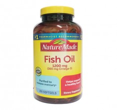 Dầu Cá Nature Made Fish Oil Omega 3 1200mg Hộp 200 Viên