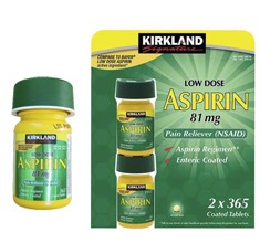 Viên uống giảm đau Kirkland Low Dose Aspirin của Mỹ