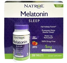 Thuốc Natrol Melatonin 5mg 250 viên hỗ trợ điều trị mất ngủ