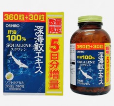 Viên Uống Sụn Cá Mập Squalene Orihiro 360+30 Viên của Nhật Bản