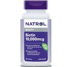 Thuốc Chống Rụng Tóc Biotin 10.000mcg Natrol Của Mỹ