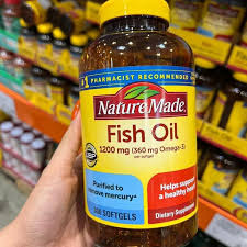 Dầu Cá Nature Made Fish Oil Omega 3 1200mg Hộp 200 Viên